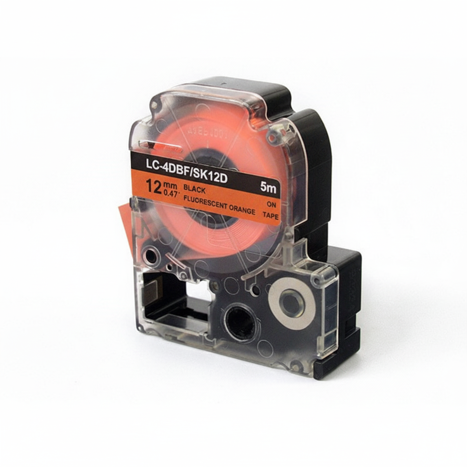 Taśma Barwiąca Zamiennik LC-4DBF do Epson (LC-4DBF) (Pomarańczowy) (12 mm, 5 m)