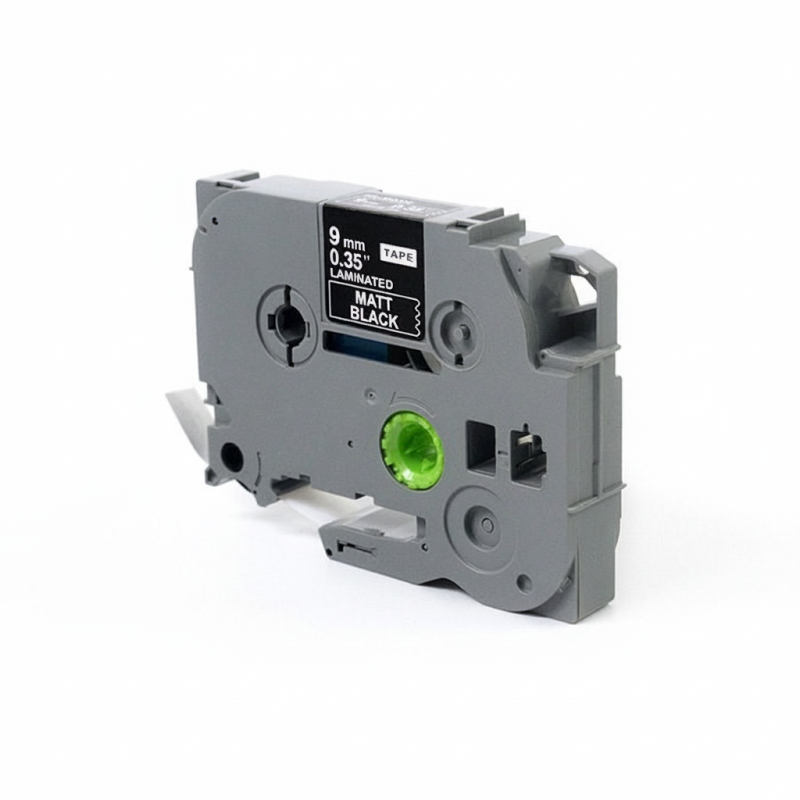 Taśma Zamiennik TZe-MQ325 do Brother (TZe-MQ325) (Czarny matowy) (9 mm, 8 m, Czarna matowa, Biały)