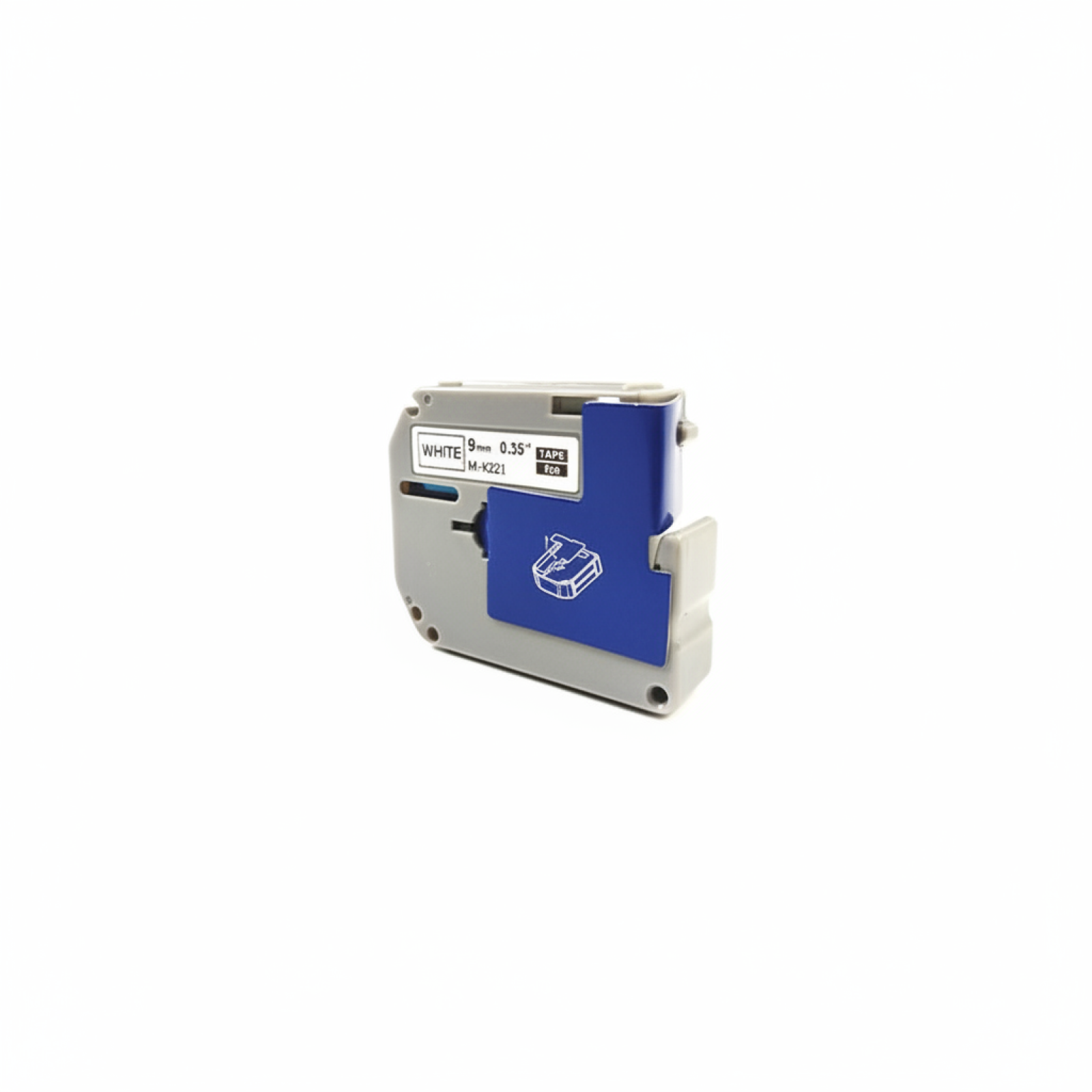 Taśma Zamiennik MK-221BZ do Brother (MK-221BZ) (Biały) (9 mm, 8 m)