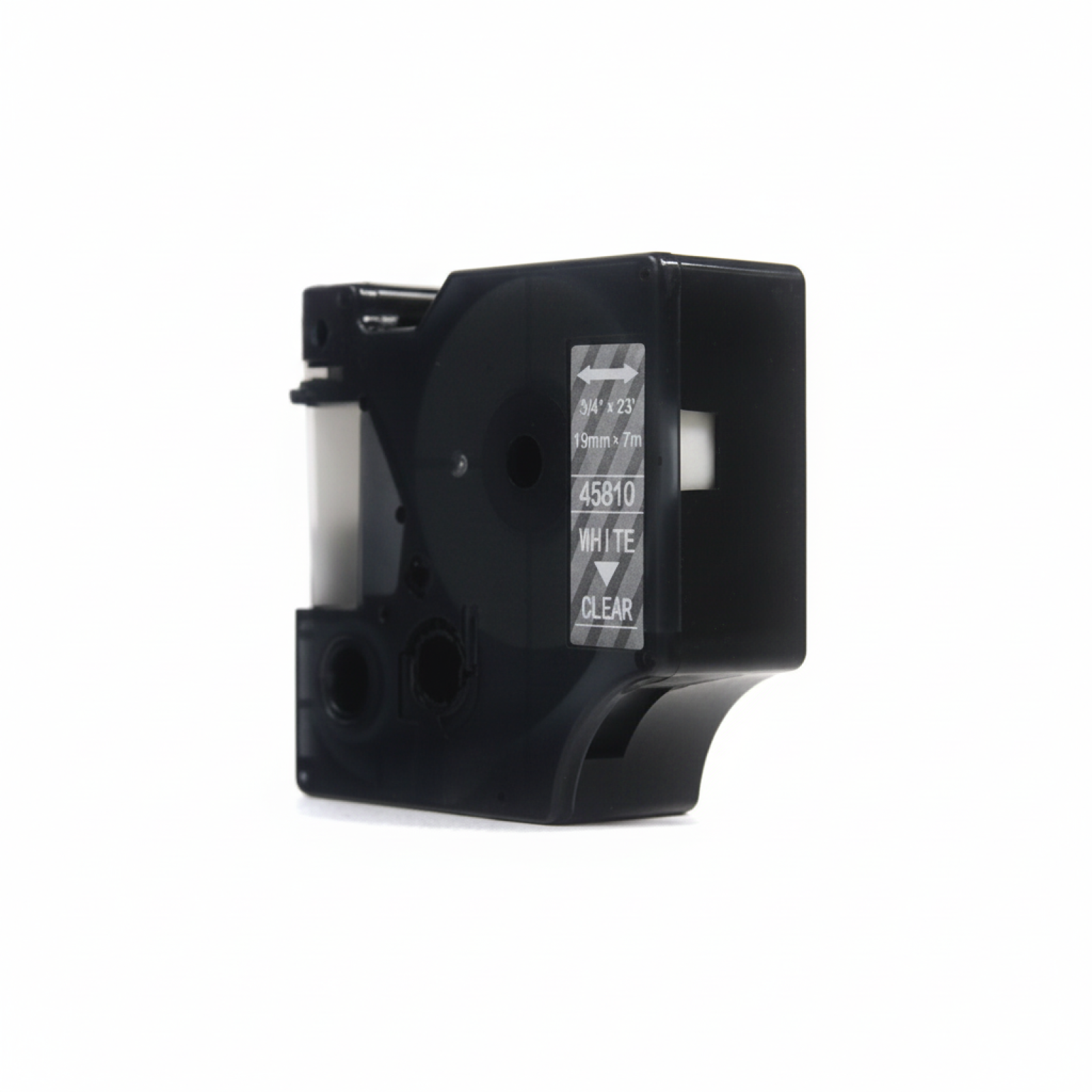 Taśma Zamiennik D1-45810 do DYMO (D1-45810) (Przezroczysty) (19 mm, 7 m, Przezroczysta, Biały)