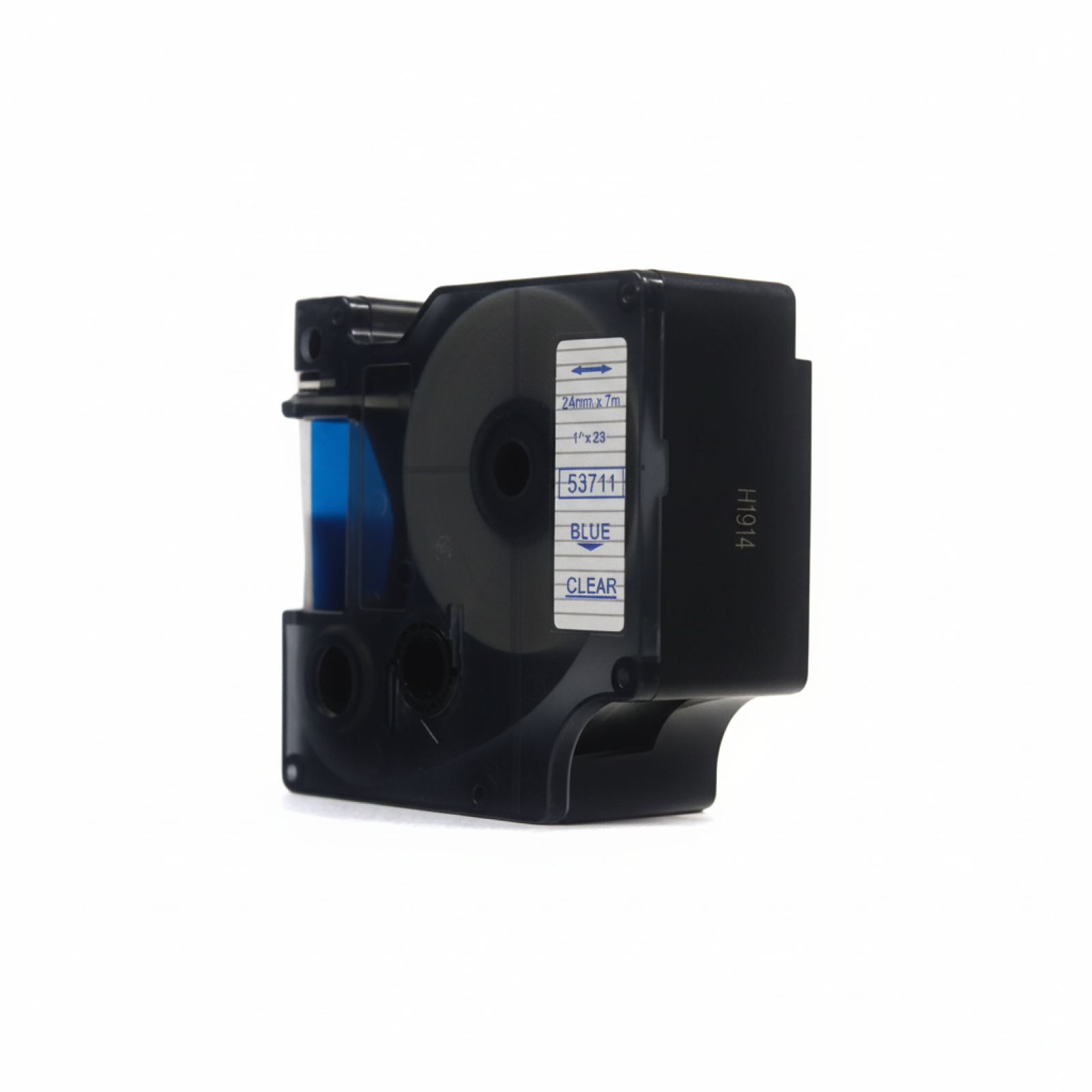 Taśma Zamiennik D1-53711 do DYMO (D1-53711) (Przezroczysty) (24 mm, 7 m, Przezroczysta, Niebieski)