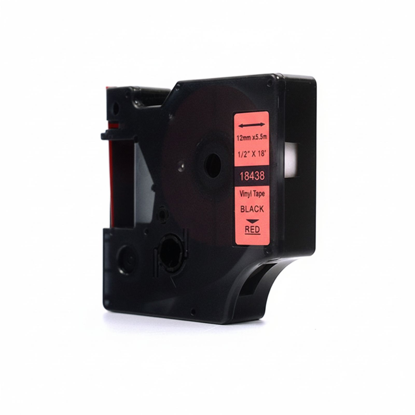 Taśma Zamiennik 18438 do DYMO (18438) (Czerwony) (12 mm, 5,5 m, Czerwona)