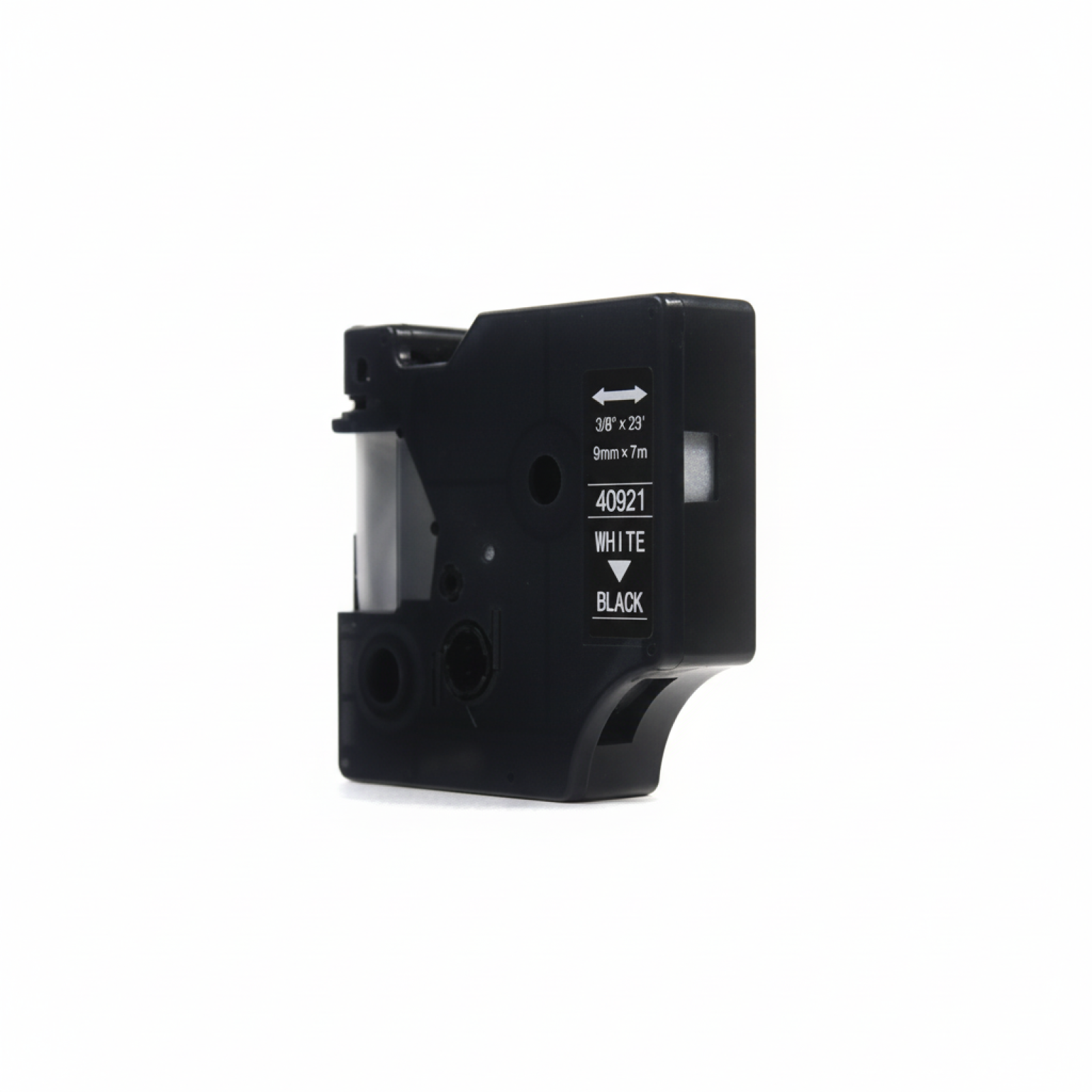 Taśma Zamiennik D1-40921 do DYMO (D1-40921) (Czarny) (9 mm, 7 m, Czarna, Biały)