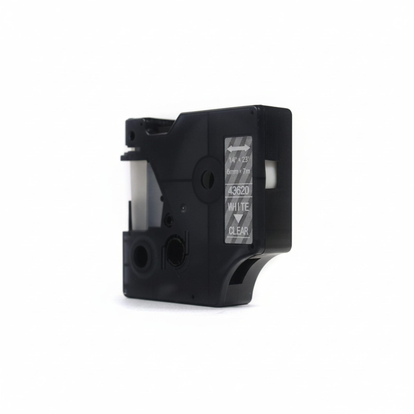 Taśma Zamiennik D1-43620 do DYMO (D1-43620) (Przezroczysty) (6 mm, 7 m, Przezroczysta, Biały)