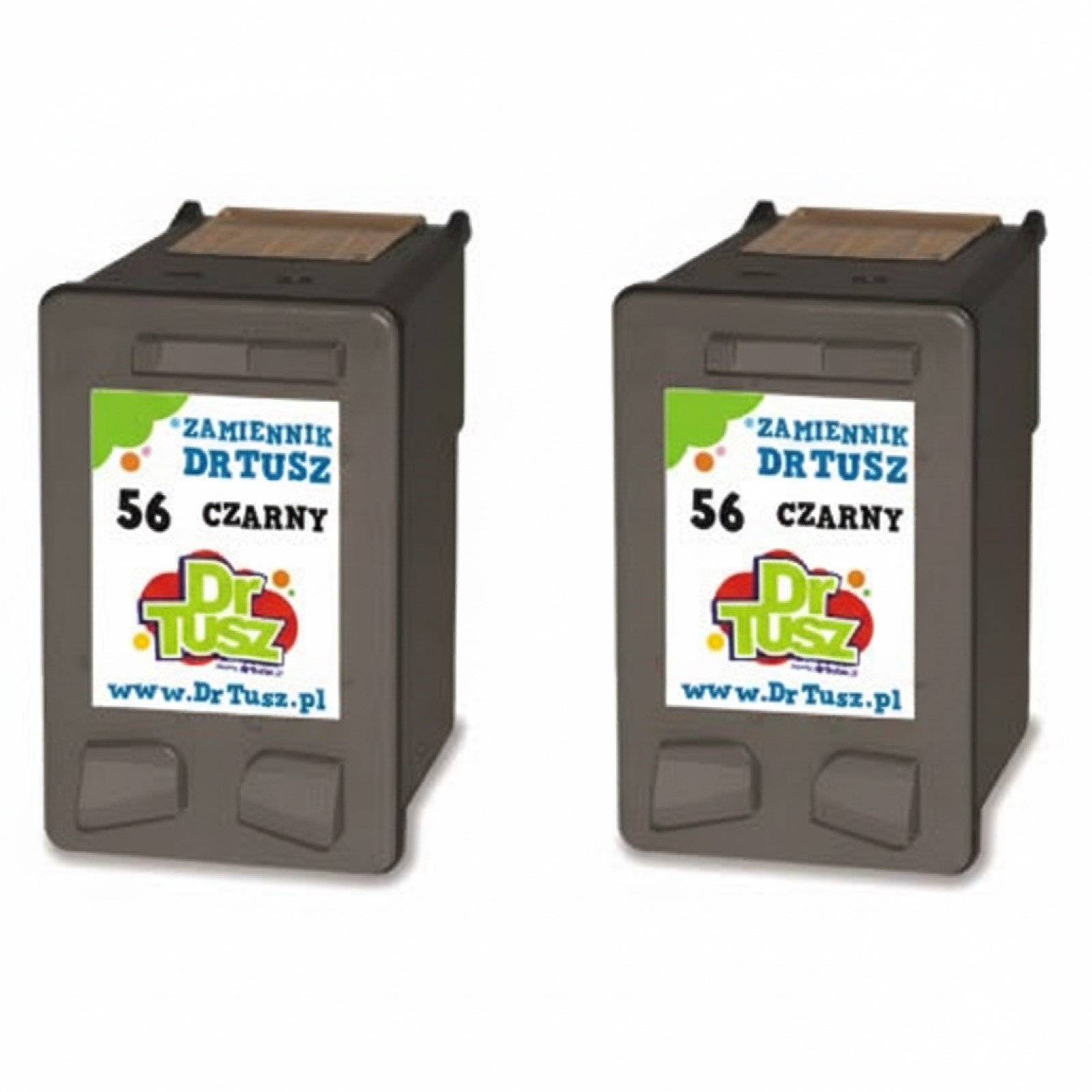 Tusze Zamienniki 56 do HP (CC620A) (Czarne) (dwupak)