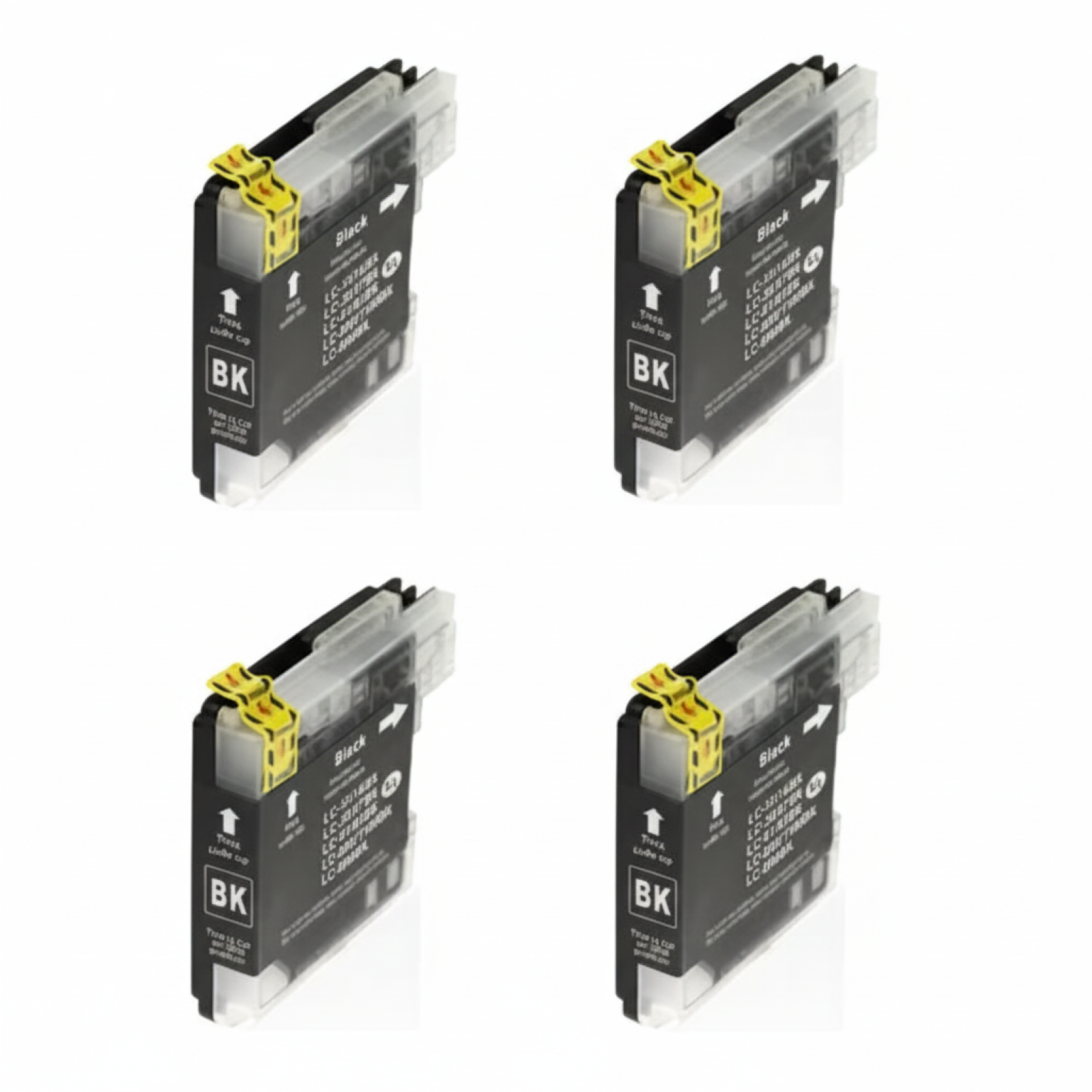 Tusze Zamienniki LC-980 BK do Brother (LC980BK) (Czarne) (czteropak)