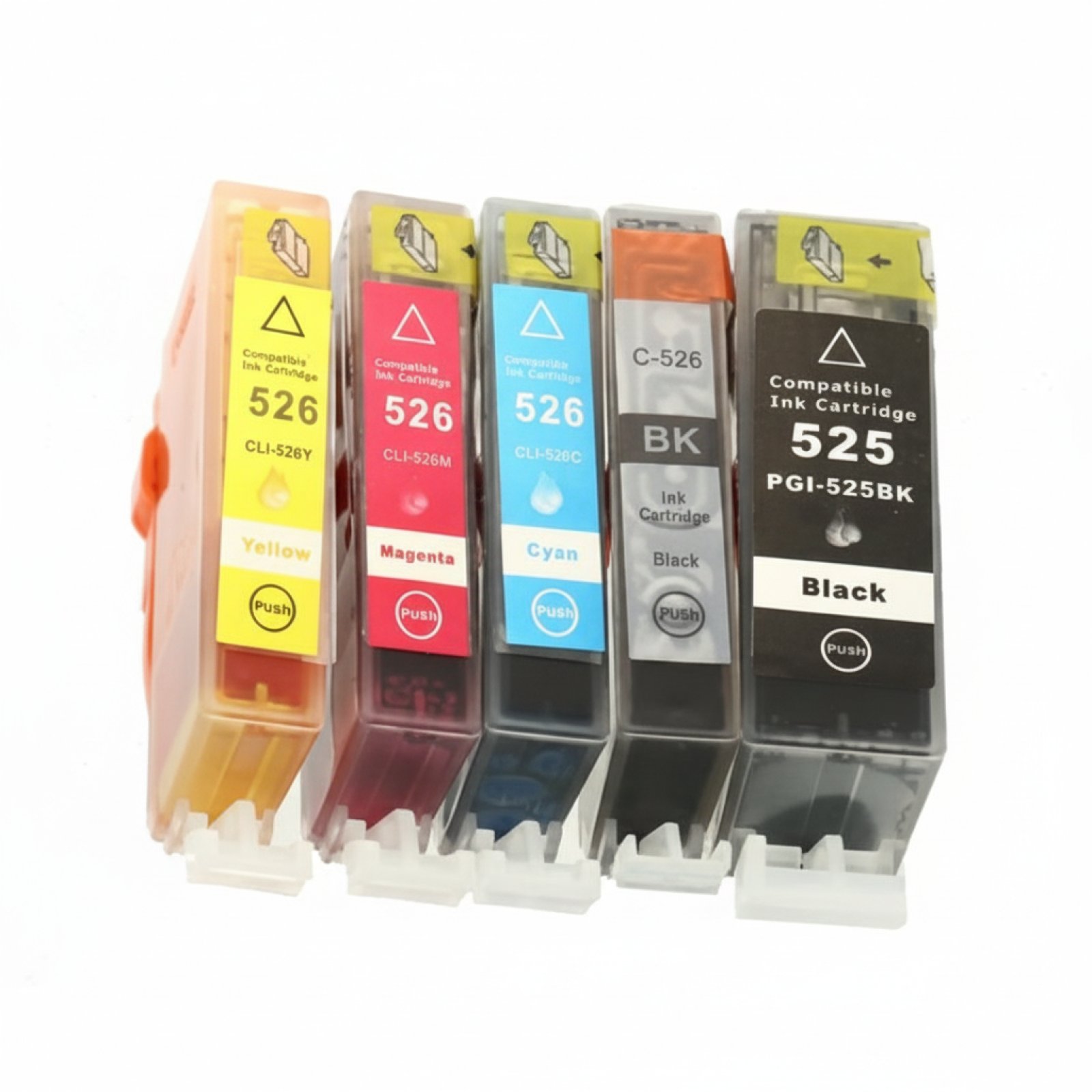 Tusze Zamienniki PGI-525 BK CLI-526 CMYK do Canon (DT-AC-526 K) (komplet)