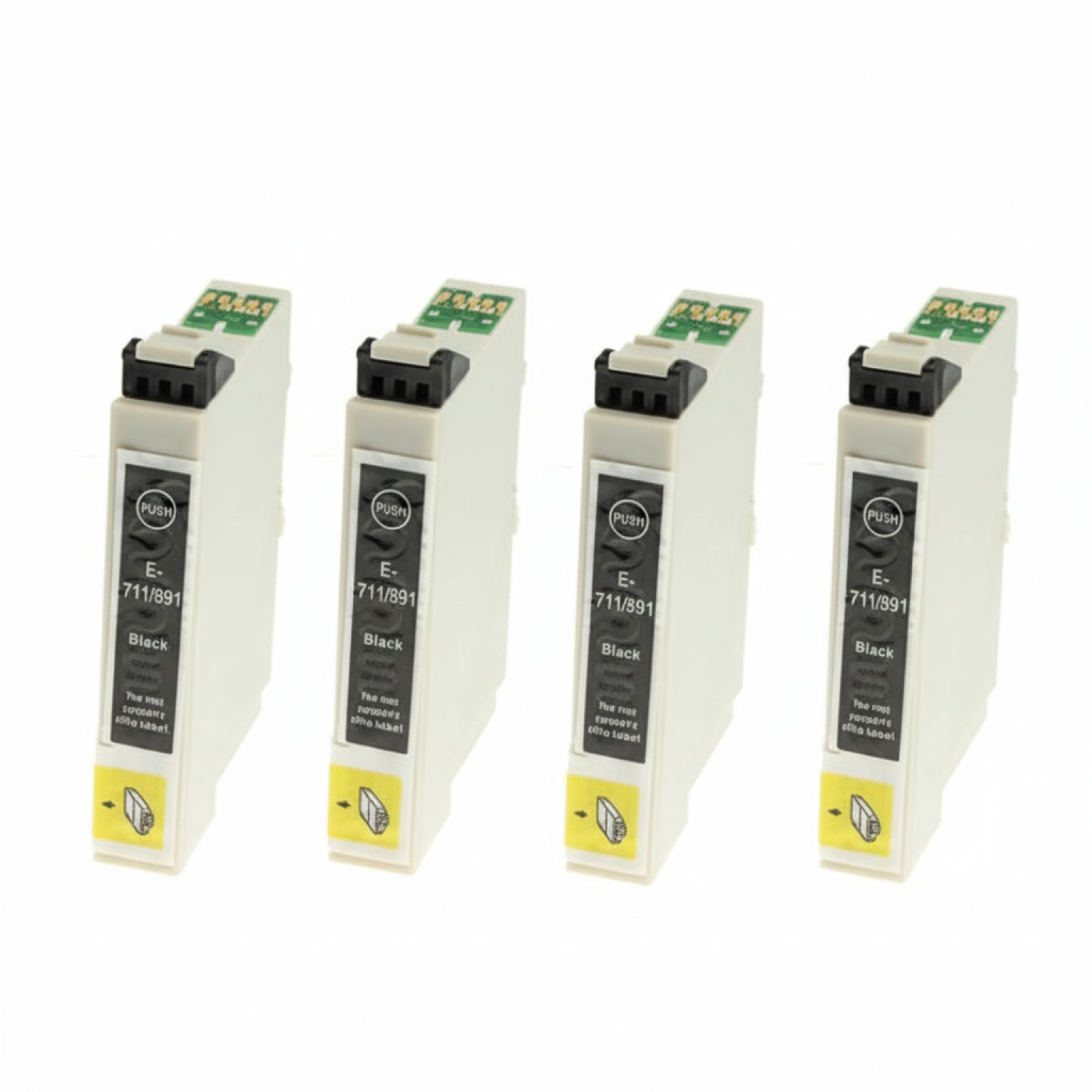 Tusze Zamienniki T0711 do Epson (DT-AE-711 F) (Czarne) (czteropak)