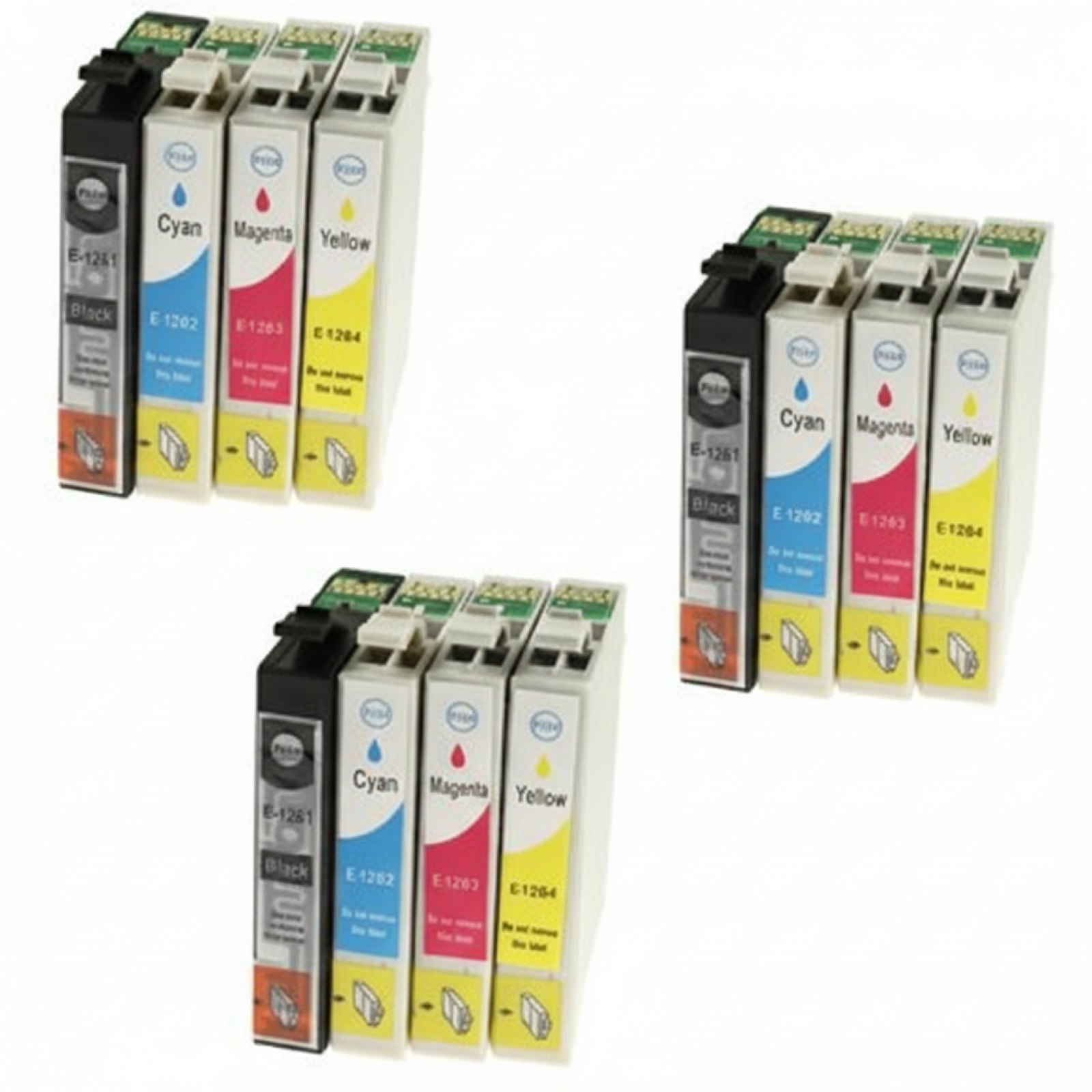 3x Tusze Zamienniki T1285 do Epson (C13T12854010) (komplet)