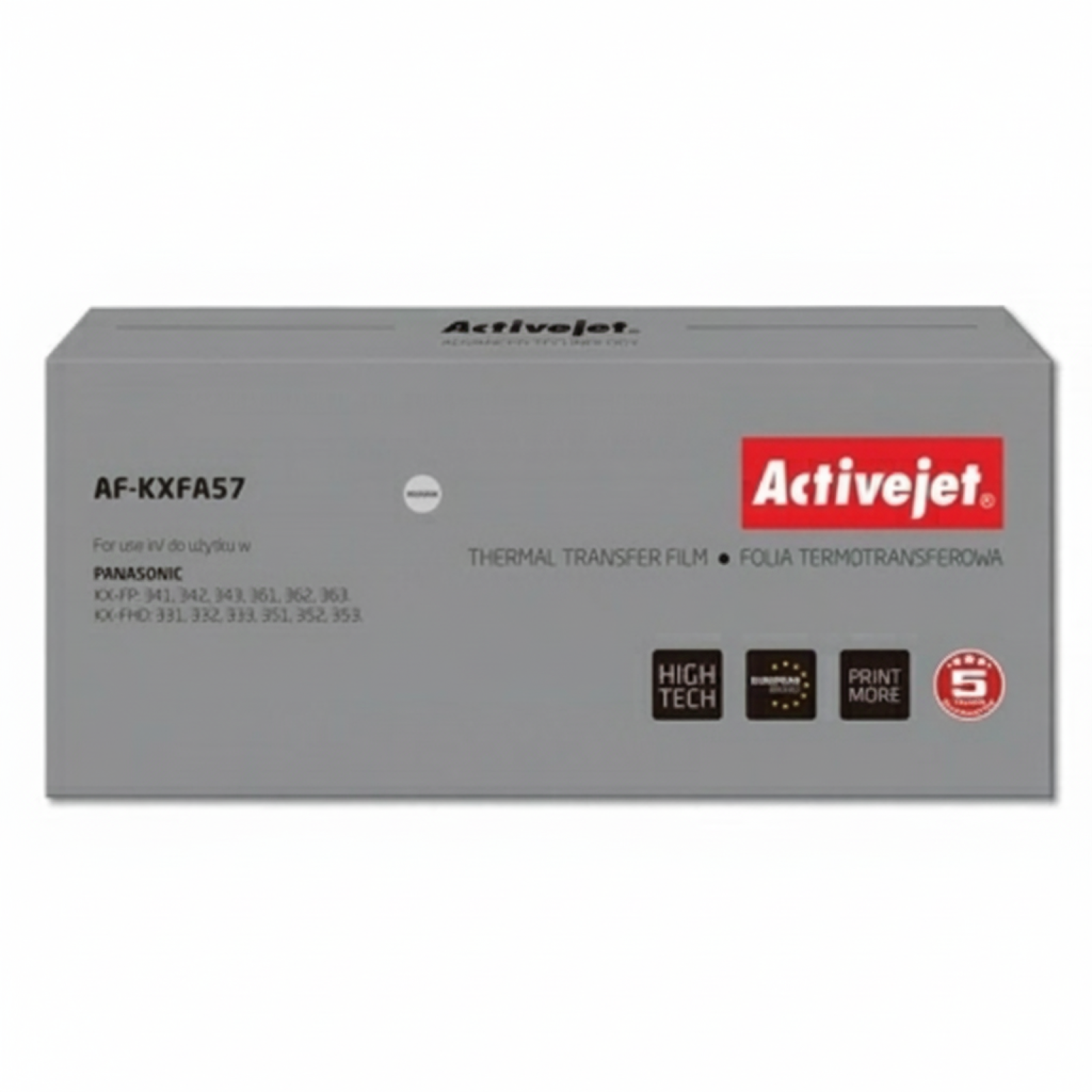 Folia Zamiennik KX-FA57E do Panasonic (KX-FA57E) (Czarny) (ActiveJet)