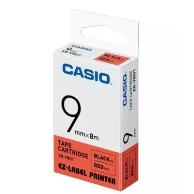 Taśma Barwiąca Oryginalna Casio XR-9RD1 (XR9RD1) (Czerwony) (9 mm, 8 m)