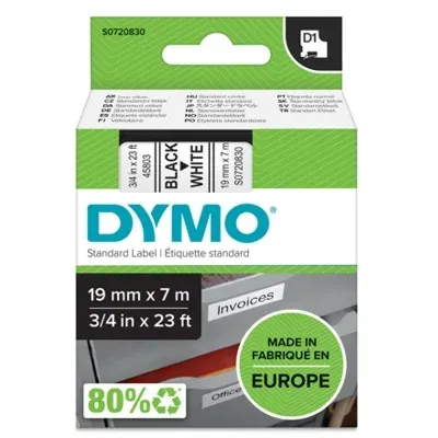 Taśma Barwiąca Oryginalna DYMO D1-45803 (D1-45803) (Biały) (19 mm, 7 m)