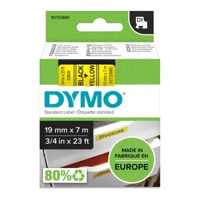 Taśma Barwiąca Oryginalna DYMO D1-45808 (D1-45808) (Żółty) (19 mm, 7 m)